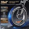 Emoko C93 Elektrofahrrad 2000W Doppelmotor 48V23AH Akku Hydraulische Bremse E-Bike 20*4-Zoll Fat Tire Erwachsenen All-Terrain E-Bikes