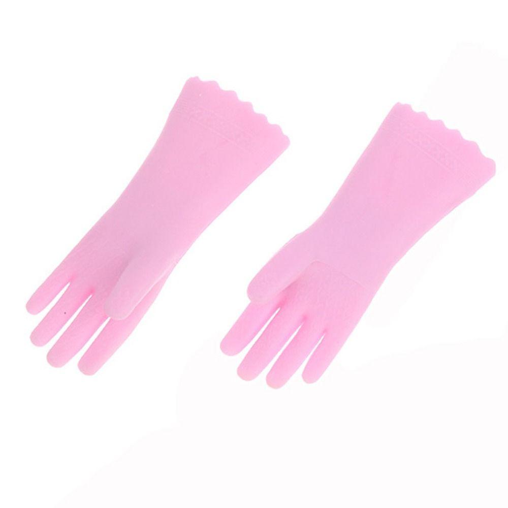 2 Pair Pink Green Dollhouse Gloves Doll Accessories Mini Baking Glove  Universal
