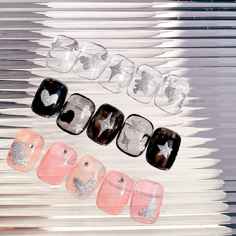 Nail Art Diamond Glitter Stickers New Love Stars Shining Star Butterfly Adhesive Stickers