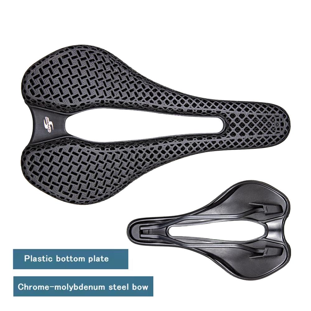WILDSIDE 3D Printed Bicycle Saddle Ultralight Carbon Saddle 155mm Soft Bike Saddle for MTB Gravel Road Bike Seat Cycling Parts