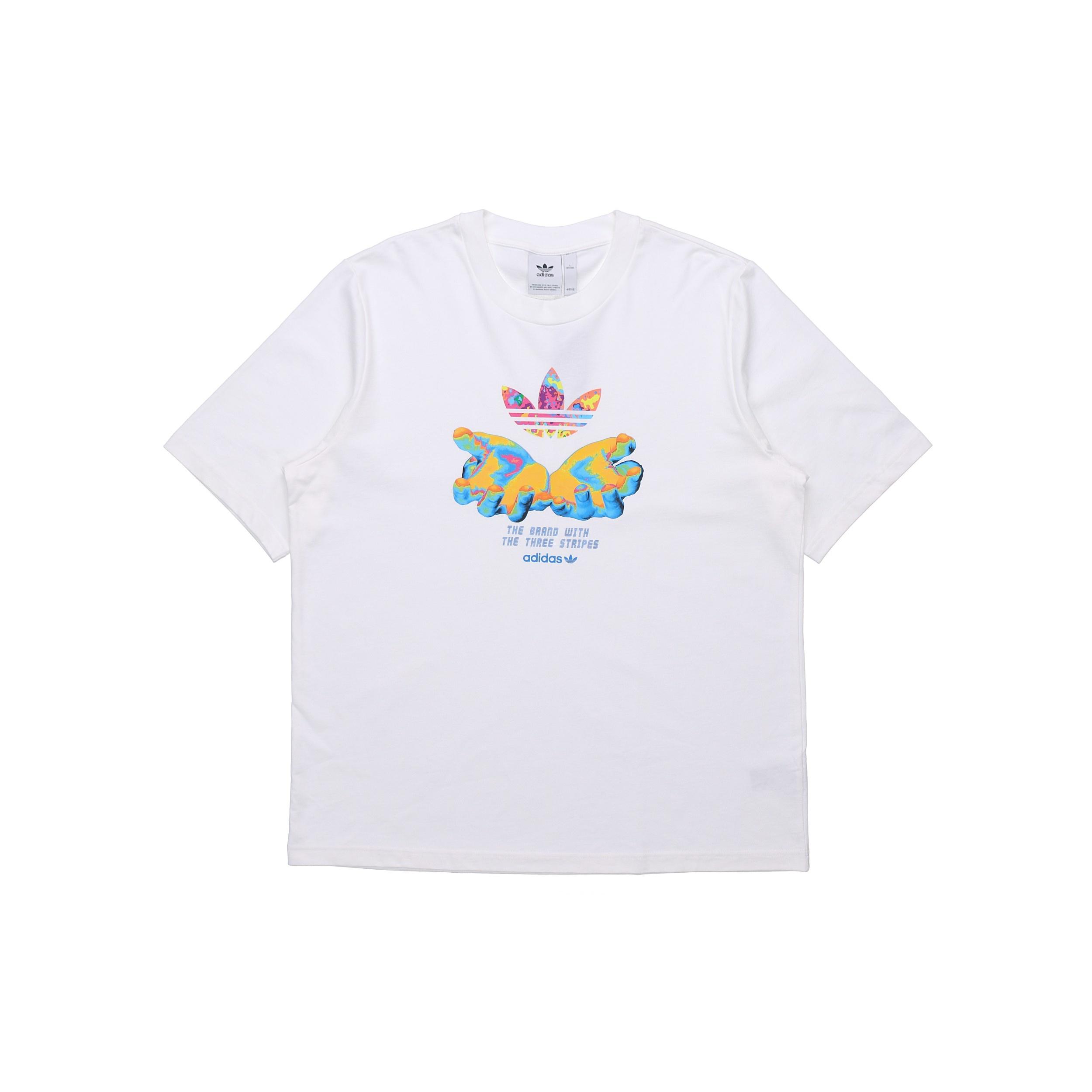 adidas originals Graphic Tee Printing Short Sleeve White Men s GK7183 XL