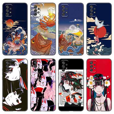 Funda de Teléfono Anime Estilo Japonés Para Samsung A04 A21 A30 A50 A52 S A13 A14 A22 A23 A32 A53 A73 5G A11 A12 A31 A33 A51 A70 A71 A72