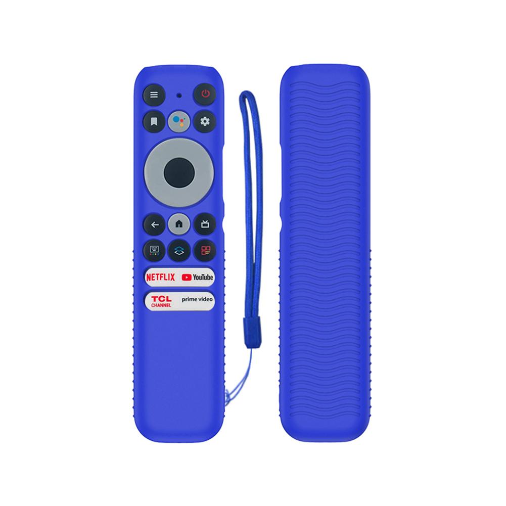 Silicone Remote Case Cover Anti-slip Protective Cover Anti-Drop Protective Case Shockproof Waterproof for TCL RC902N FMR1 Remote