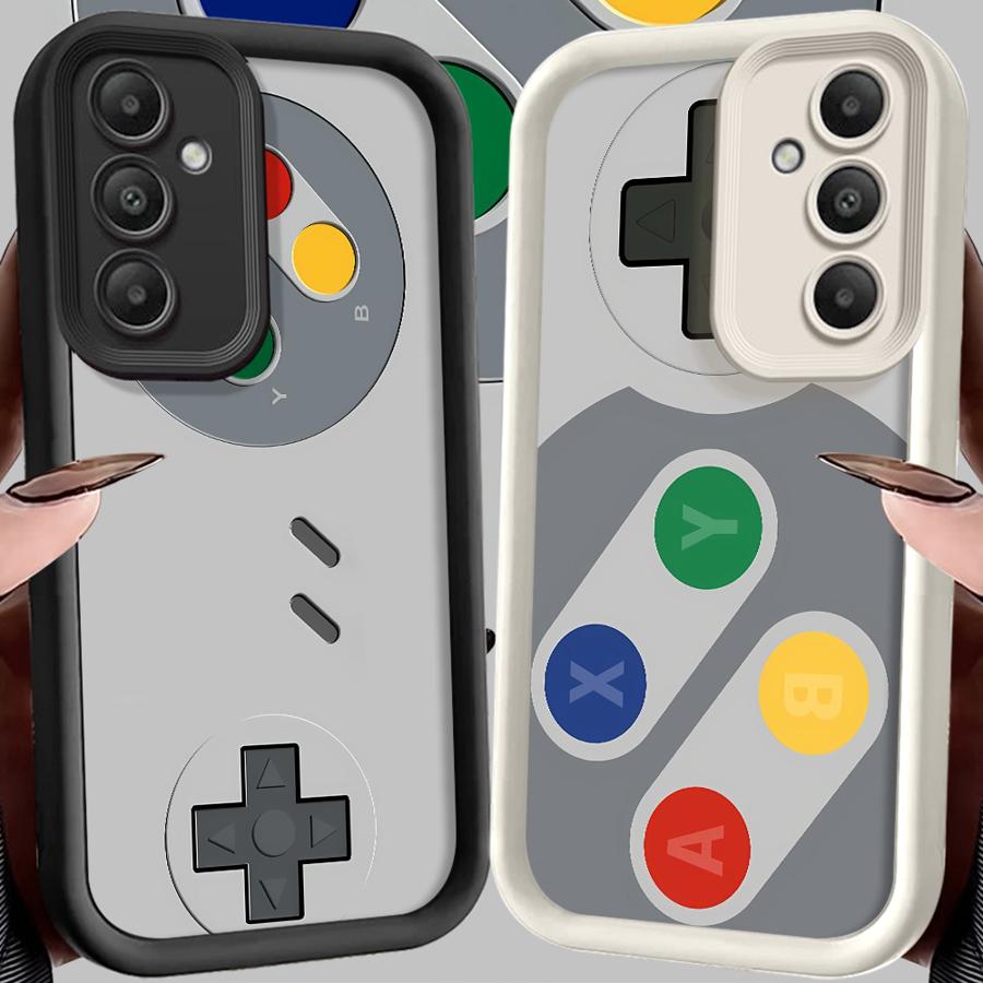 Retro Game Console Pattern Case for Samsung Galaxy S26 Ultra S25 S24 Plus S21 S24Ultra S23 FE S25 Edge S20FE S22 Phone Cover