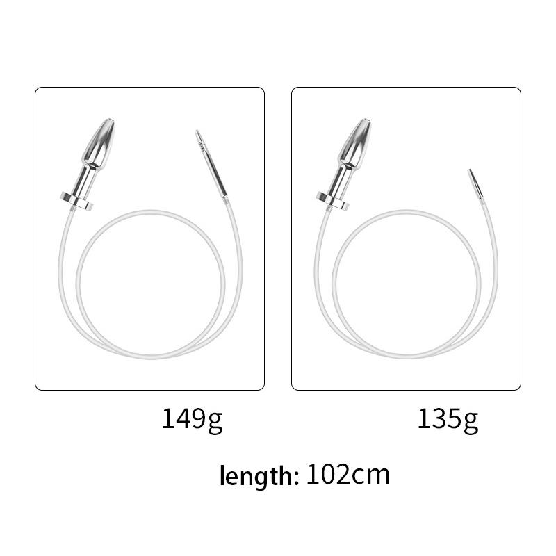 Edelstahl Harnröhrenstab Silikon Anal Plug Männlicher Masturbator Sexspielzeug für Mann Harnröhren klingende Homosexuell