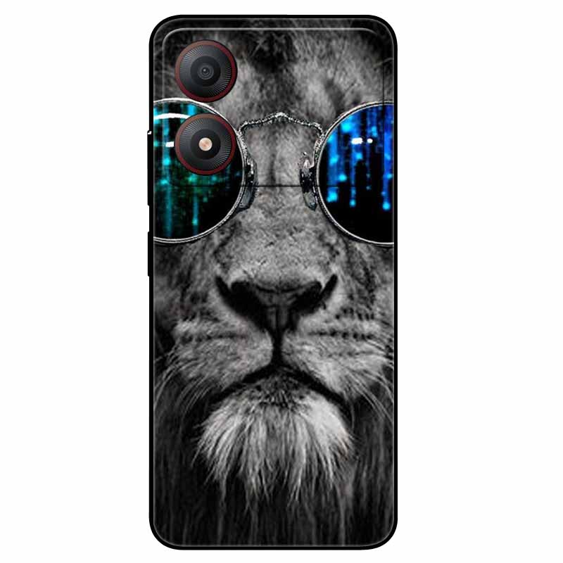 Pour ZTE Blade A34 4G Coque Anti-choc TPU Silicone Souple Housse de Téléphone pour ZTE Blade A 34 Funda Peinte pour BladeA34 Capa de Luxe