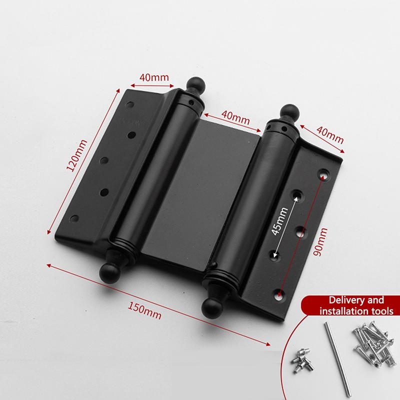 Edelstahl Freie Türscharniere Mit Innen- und Außen Doppelt Öffnend Automatischer Türschließer Verdickte Feder Leise Scharniere