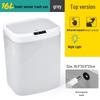 Silent Sensor Trash Can with Lid for Living Room, Bedroom, Bathroom, Kitchen
