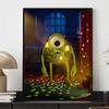 Disney Diamond Painting Mike Wazowski Disco Light Show 5D Diamond Painting Art Embroidery Cross Stitch Room Decoration