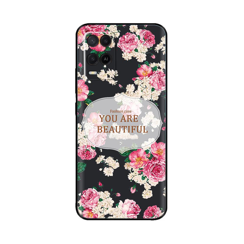 For Oppo A54 A74 Case Soft Black Silicone TPU Phone Back Cover for Oppo A54 4G CPH2239 A54 5G CPH2195 A74 4G 5G Case Cover Coque