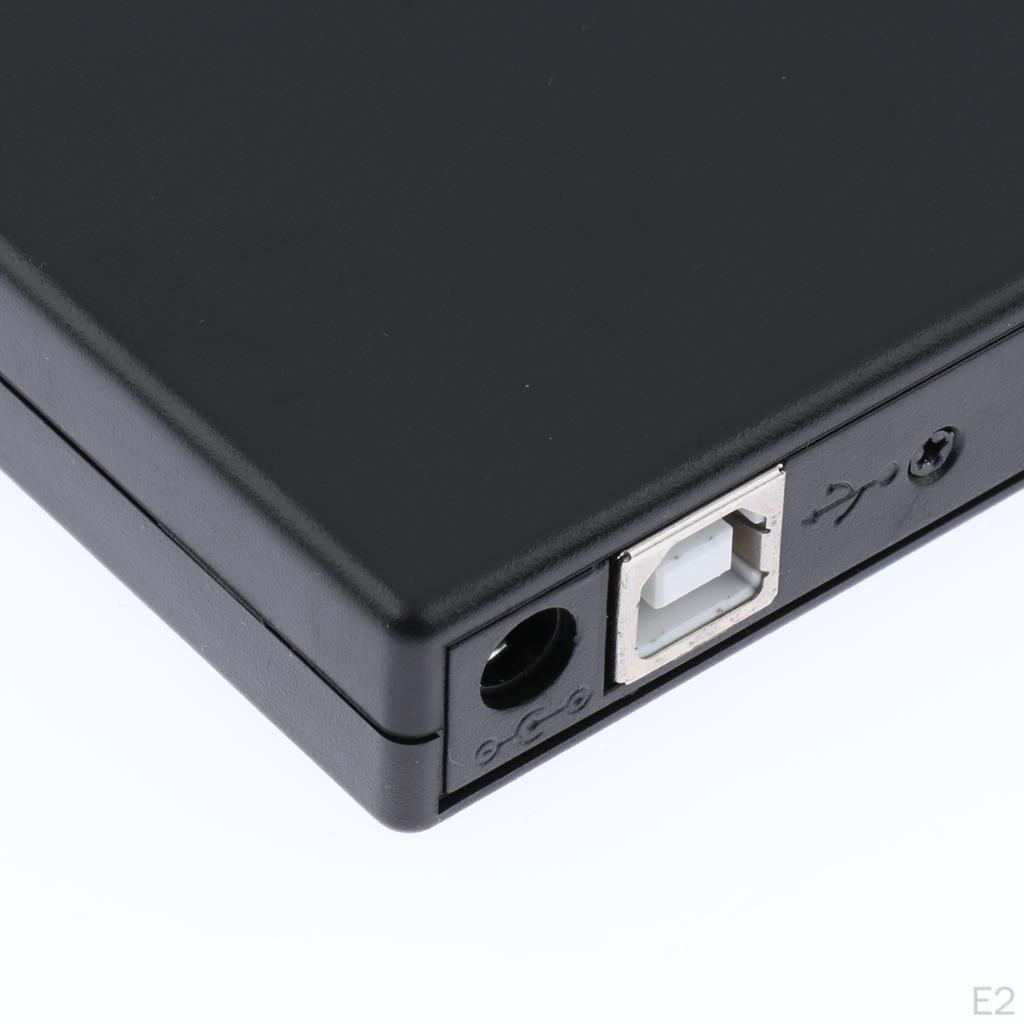 Black Laptop Protable USB 2.0 External Drive CD-RW Writer / Burner