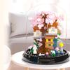DIY Vier Jahreszeiten Blumenarrangement Staubschutz Kirschtraum Baum Baumhaus Zimmerpflanzen Gärten Bausteine Modell Kinder Sets Bausätze Spielzeug