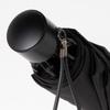 Asty H1060GA Folding Solid 60cm x Teflon Lightweight Hook-and-Loop Umbrella, Black, Color, 7R, Men's, Coated,