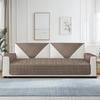 Flannel Quilted Sofa Covers Thick Plush Sofa Slipcover Sofa Cushion Towel for Living Room Furniture Protector for Corner L Shape