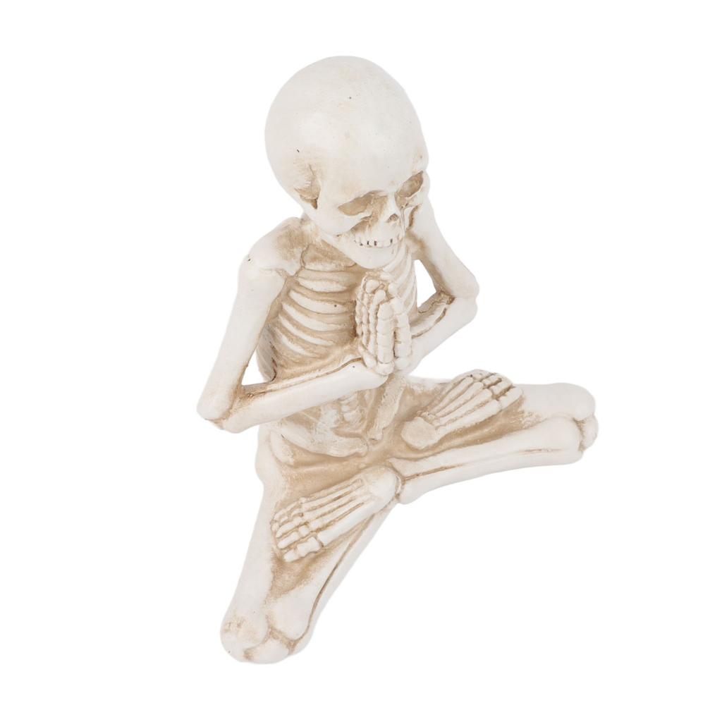 Figurillas de Esqueleto Exquisitamente Talladas Resistentes al Color Realistas Decoraciones de Esqueleto de Halloween Aterradoras
