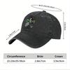 1pc Unisex Baseball Cap  Lightweight Stretchy Hat with Adjustable Brim Gothic Skull Hand Graphic Everyday Cycling