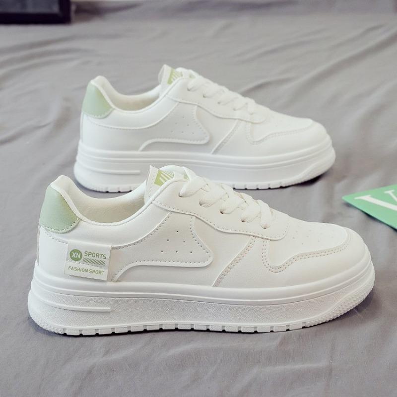 

Low-top little white shoes women s spring new campus style muffin platform women s shoes student sports and leisure board shoes tide 40