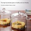 Glass Cooking Pan Healthy Heat-resistant Transparent Cooking Soup Glass Milk Pot with Lid