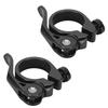 2PCS Fits 28.6mm Seatposts Bike Seatpost Clamp  Seat Height Adjustment