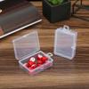 Rectangle Transparent Storage Box Flip Cover Sewing Storage Box  Jewelry Storage