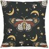 Home Decor Mystical Moon & Butterfly Pattern Pillowcase Pattern Cushion Cover Suitable for Sofa Bedroom Car Pillow Cover