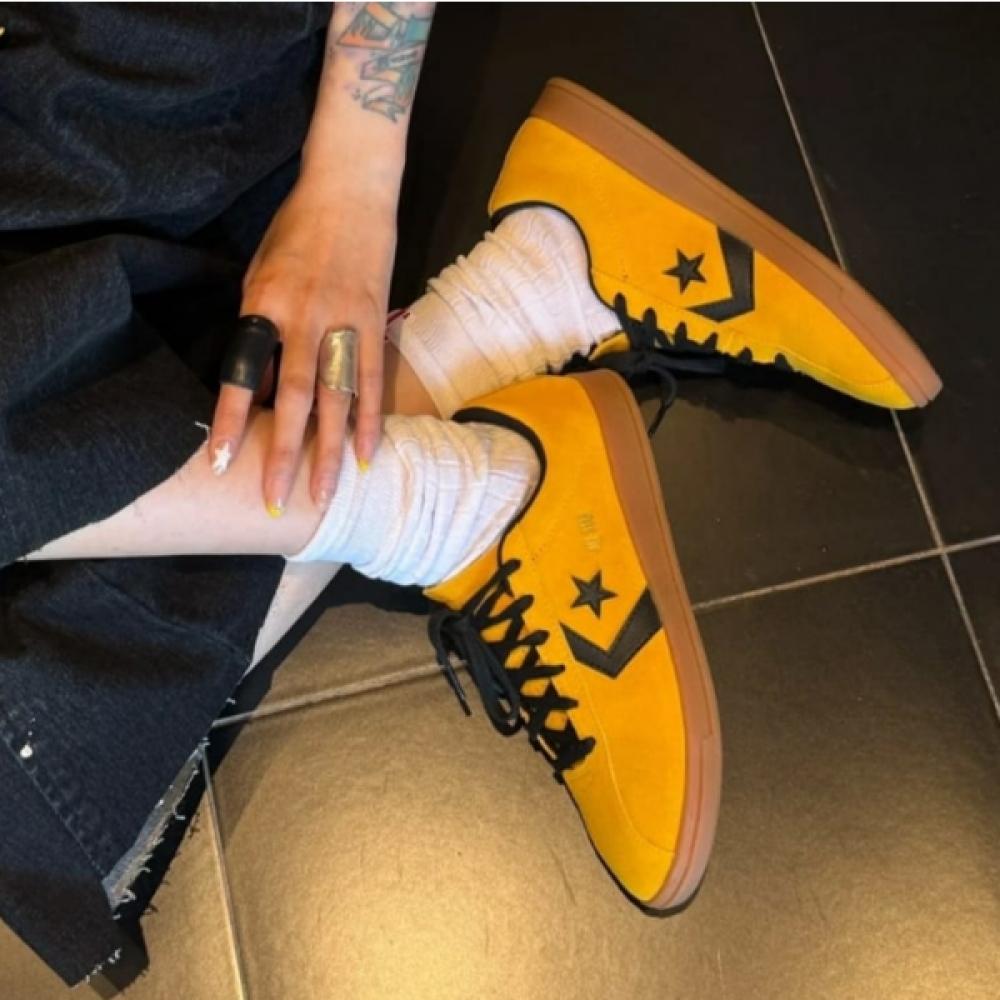 Converse All Star Classic Trainer Yellow Suede A15621c Men woMen Sneakers 230