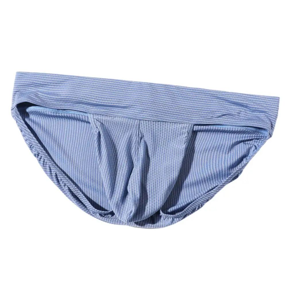 Herren Sexy Nadelstreifen Stretch Unterwäsche Komfort Atmungsaktiv Hauteng Unterhose Slim-Fit Mehrfarbig Slips