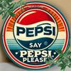 Metal Wall Art Sign Vintage Pepsi Retro Garage Decor Weatherproof
