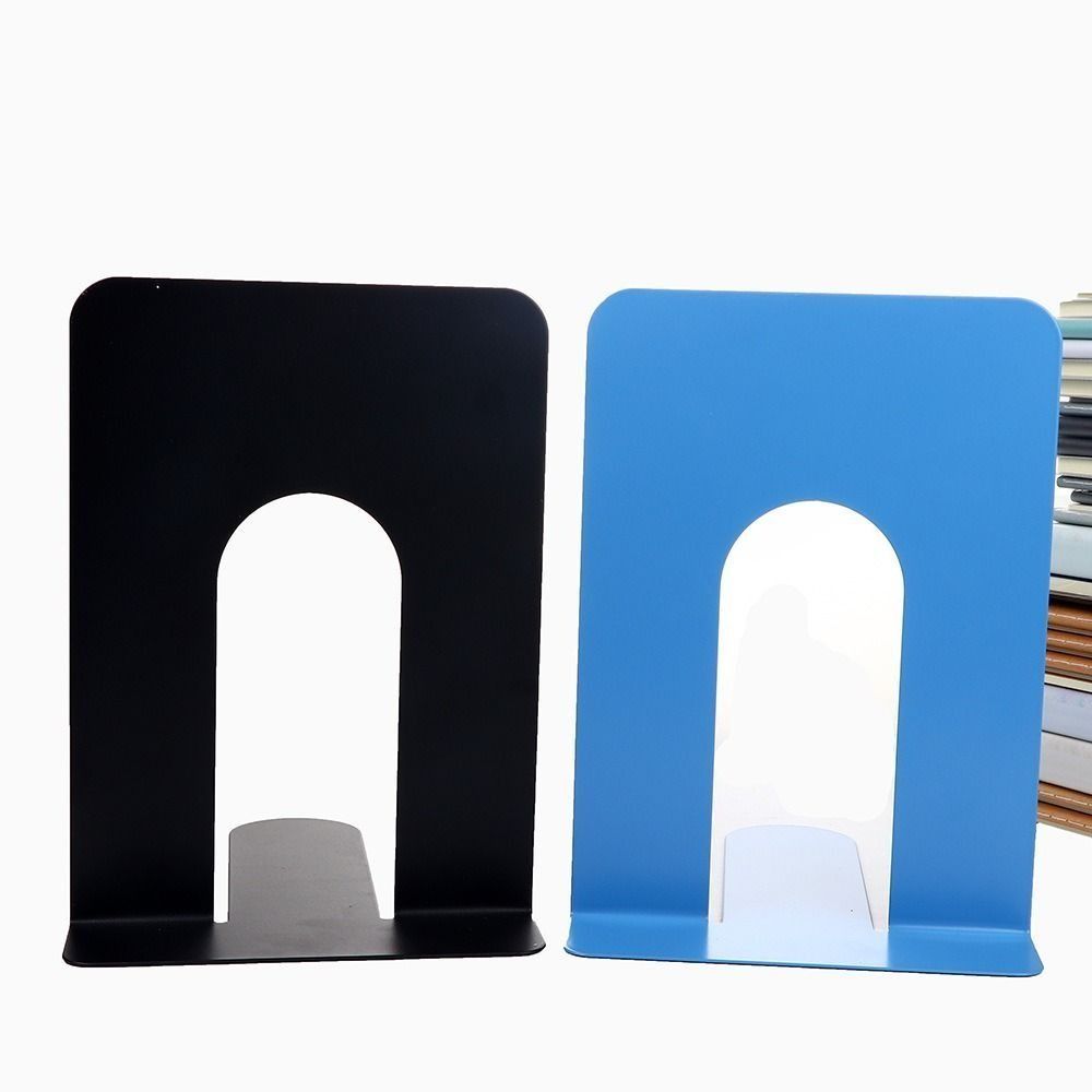 INS Iron Book Stand L-shaped Book Support Rack Book Holder Desk Bookends  Bookshelf