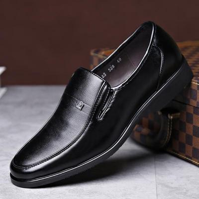 Men'S Leather Shoes Business Formal Shoes British Style Black Casual Leather Shoes For Mens JZ-528