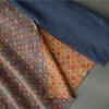 Johnature Women Vintage Print Floral Skirts Elastic Waist Cotton Soft Cloths Summer Loose Patchwork Color Skirts