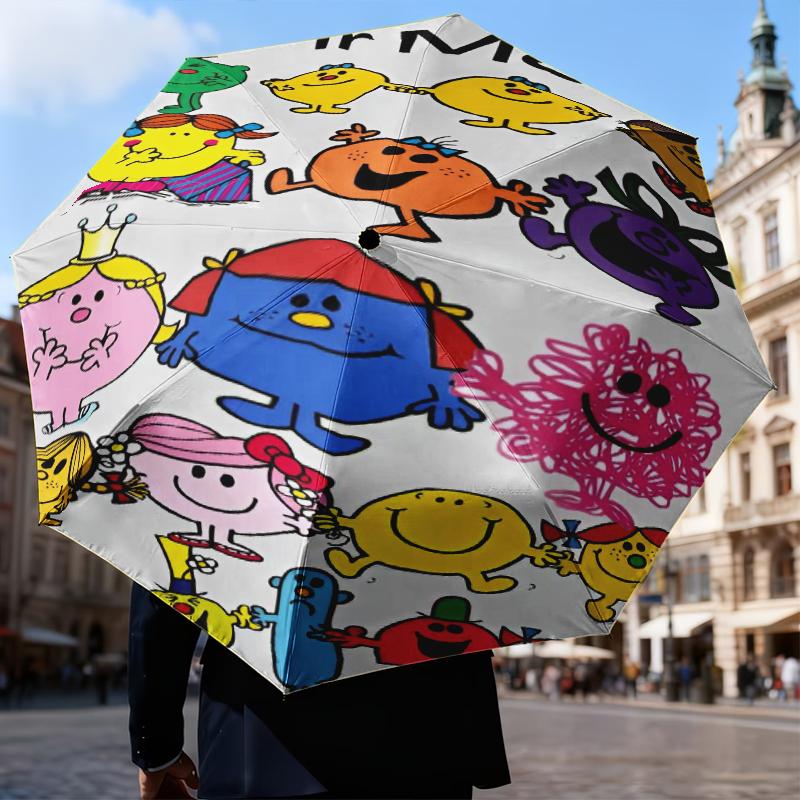 Rider Speeding Yamaha Through Neon Light Umbrella Folding umbrella, automatic umbrella 8-Frame for Travel, camping Use Gift for Halloween Christmas