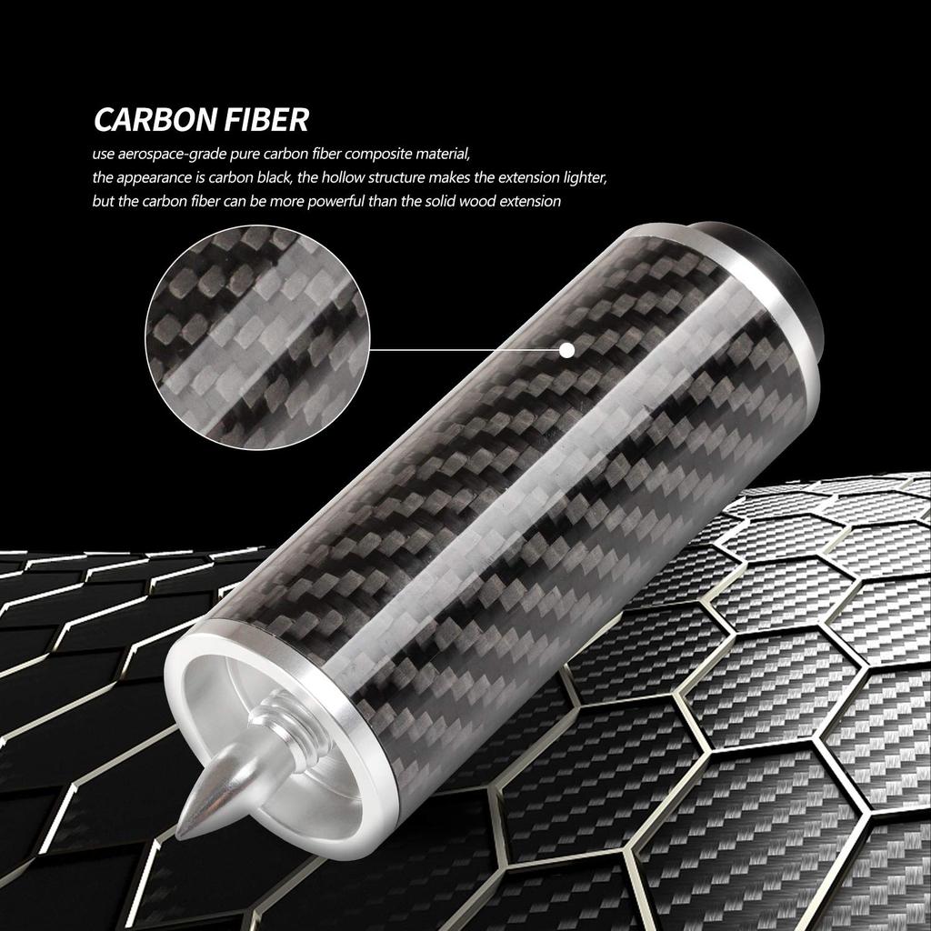 KONLLEN Pool Cue Carbon Fiber Billiard Cue Billiard Accessories for Pool Sticks Extension, 2", 3", 4", 6", 8", 12", Extension,