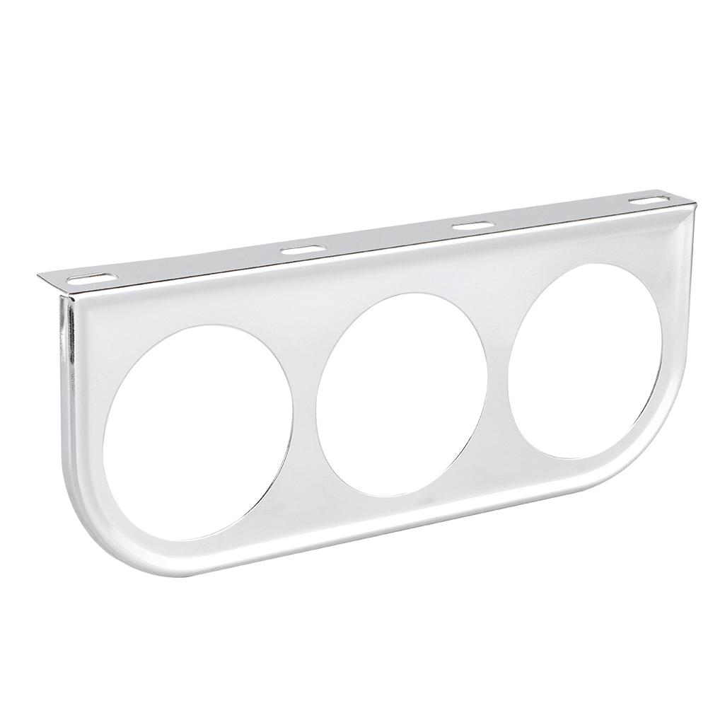 52mm/2in 3-Hole Triple Instrument Panel   Gauge Mounting Bracket Car Dashboard Meter Iron Holder