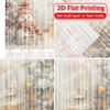 2D Flat Printing  2pcs FrostyFestivities Chic Curtains Semi-Sheer Curtains Festive for digital printing living room curtain