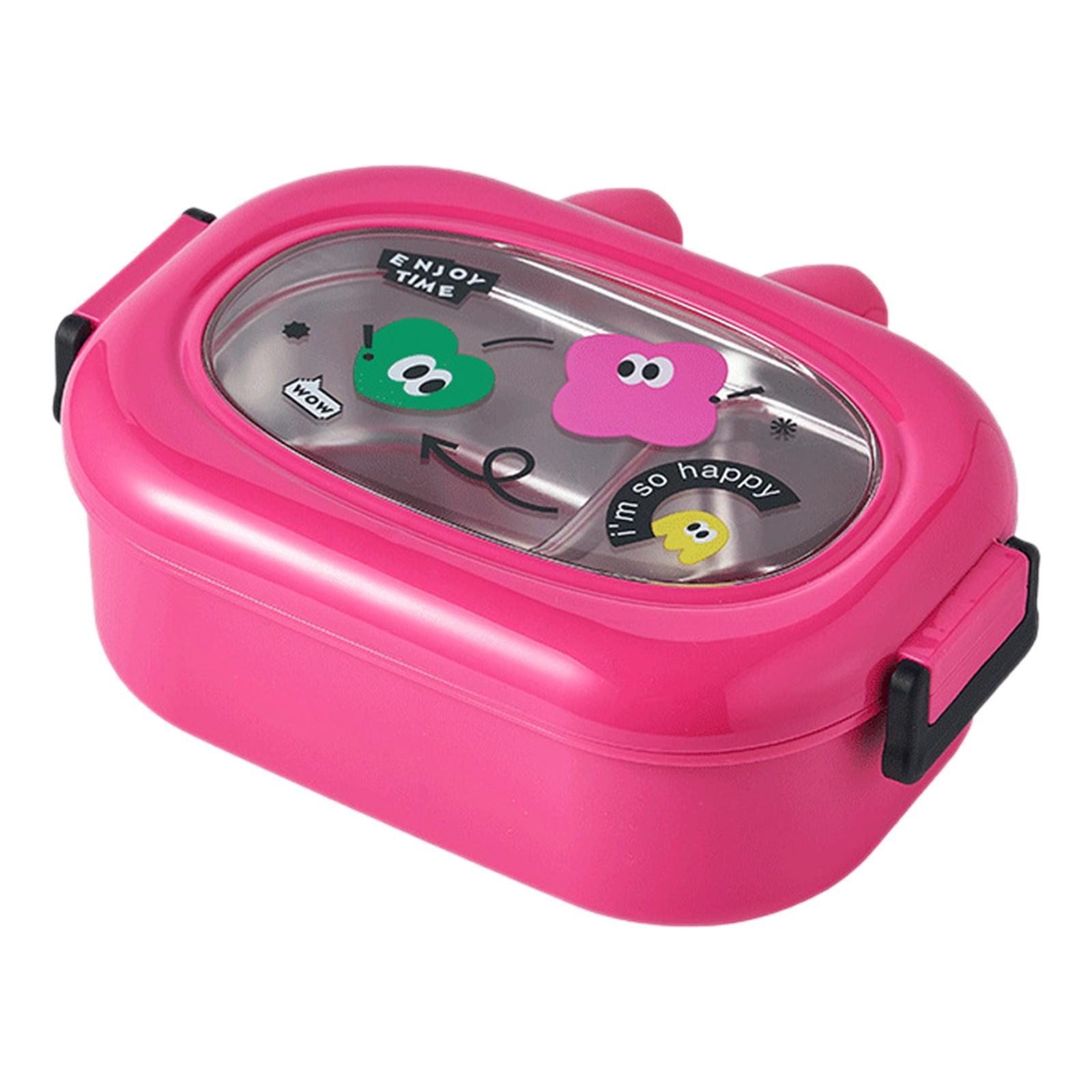 

Изолированный контейнер для бенто, герметичное раздельное хранение продуктов, симпатичный контейнер для ланча для взрослых, контейнер для бенто для рыбалки на открытом воздухе, походов, кемпинга, детей розовый
