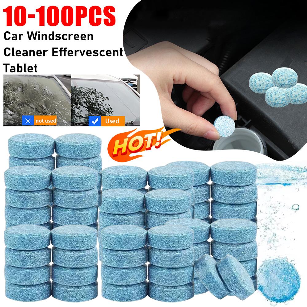 10-100 PZ Detergente Solido Pastiglia Effervescente Detergente Parabrezza Auto Tergicristallo Auto Vetro Pastiglia Detergente Solido Concentrato