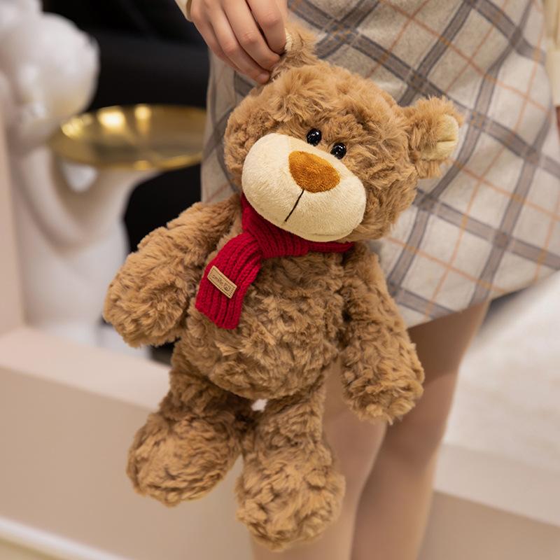 Cross Border 8 Inch Grabber Doll Teddy Bear Doll Birthday Gift Scarf Bear Doll Bear Plush Toy
