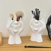 Resin Boho Feminist Decoration Body Vase Head Vase Vintage Makeup Brush Holder Makeup Organizer Idealized for Home Decor