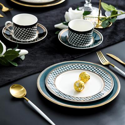 Vintage Light Luxury Qiandongge Ceramic Tableware Phnom Penh Fashion Household Dishes And Plates Set Western Food Steak Pasta Plate