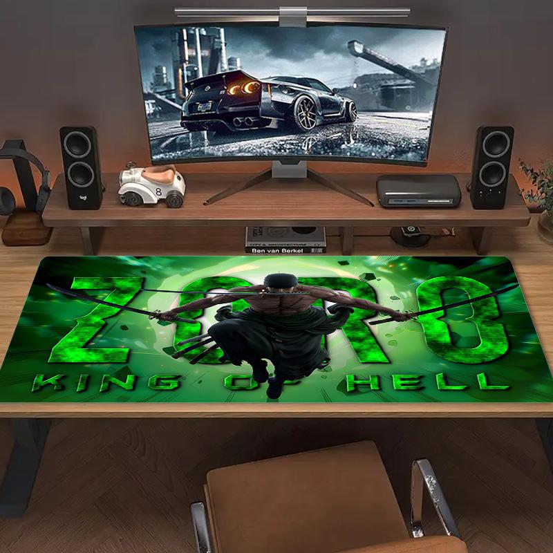 Roronoa Zoro Color Mouse Pad Large Gaming Table Cushion Non-slip Laptop Tablet Big Mousepad XXL Mat Mini PC Playmat With Lock Edge