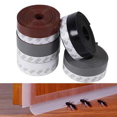 Adhesive Under Door Sweep Weather Stripping Soundproof Rubber Bottom Seal Strip