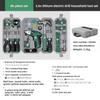 46 Pieces 4V Electric Screwdriver Set, Cordless Lithium Battery Drill & Electric Tool Kit for Household Use