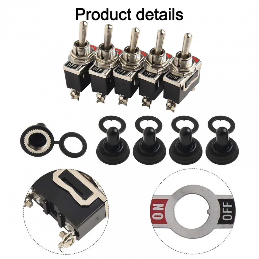 Hochlast Ein Aus Kippschalter Set mit 5 Stück für Boote, Autos und Elektronik