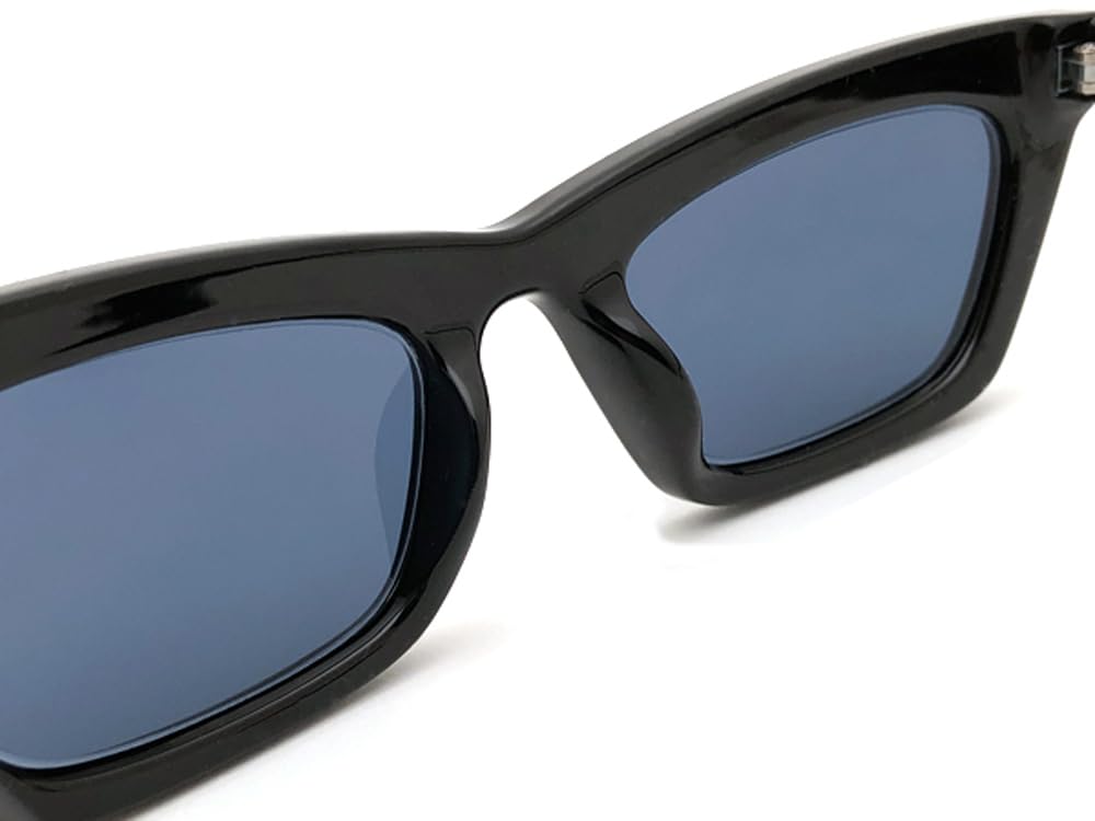 FLAT LENS FOX SUNGLASS Lens Fox BLACK SMOKE [SPEED ADDICT] (Flat Sunglasses) ×