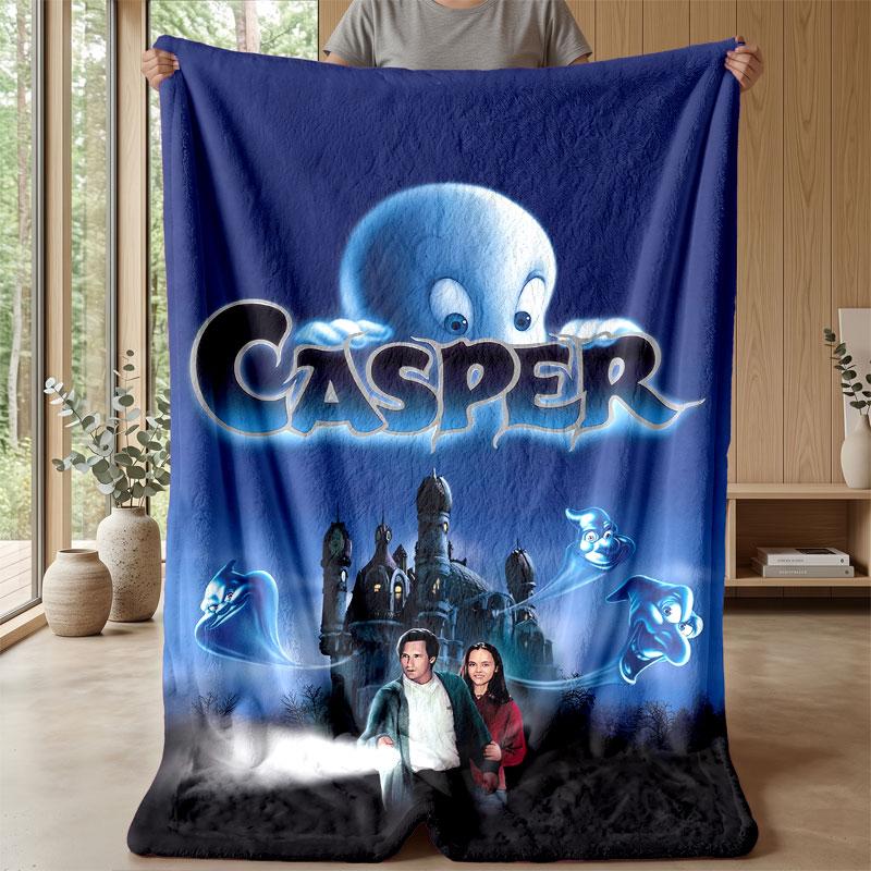Soft Flannel Blanket Lightweight Cozy Bedroom Living Room CoverCasper the Friendly Ghost