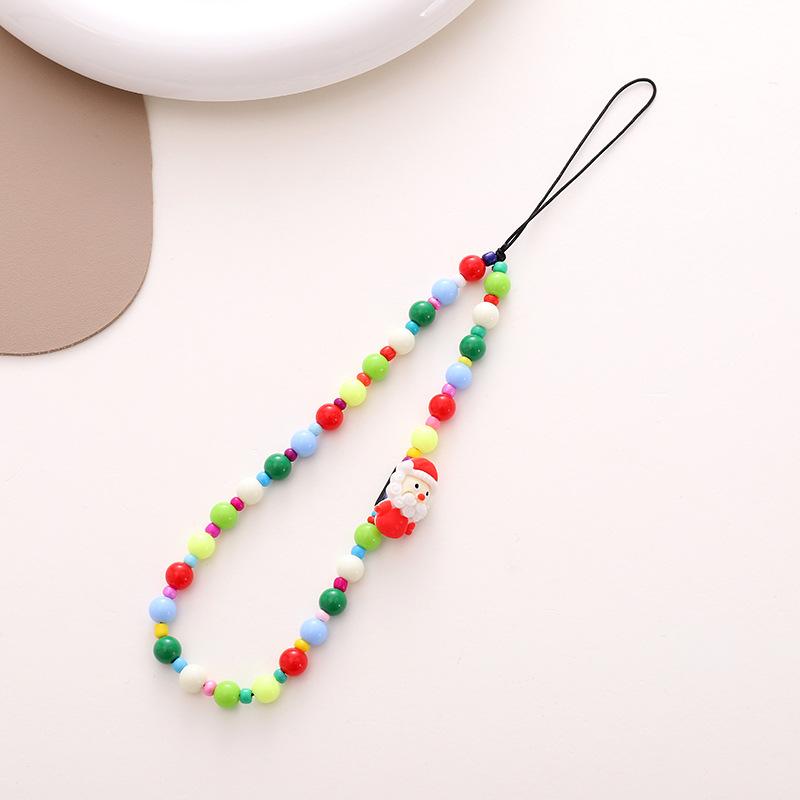 New Christmas Mobile Phone Chain DIY Accessory Bell Pendant Phone Case Decoration Hanging Ornament Anti-drop Mobile Phone Chain