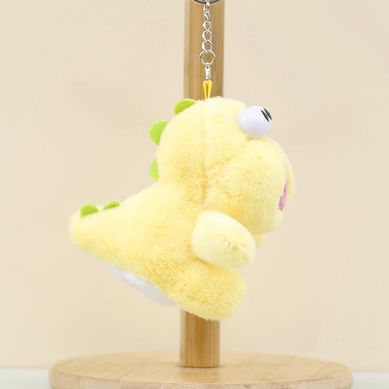 Lovely Green Dinosaur Plush Keychain For Couples Cute And Soft Bag Ornament