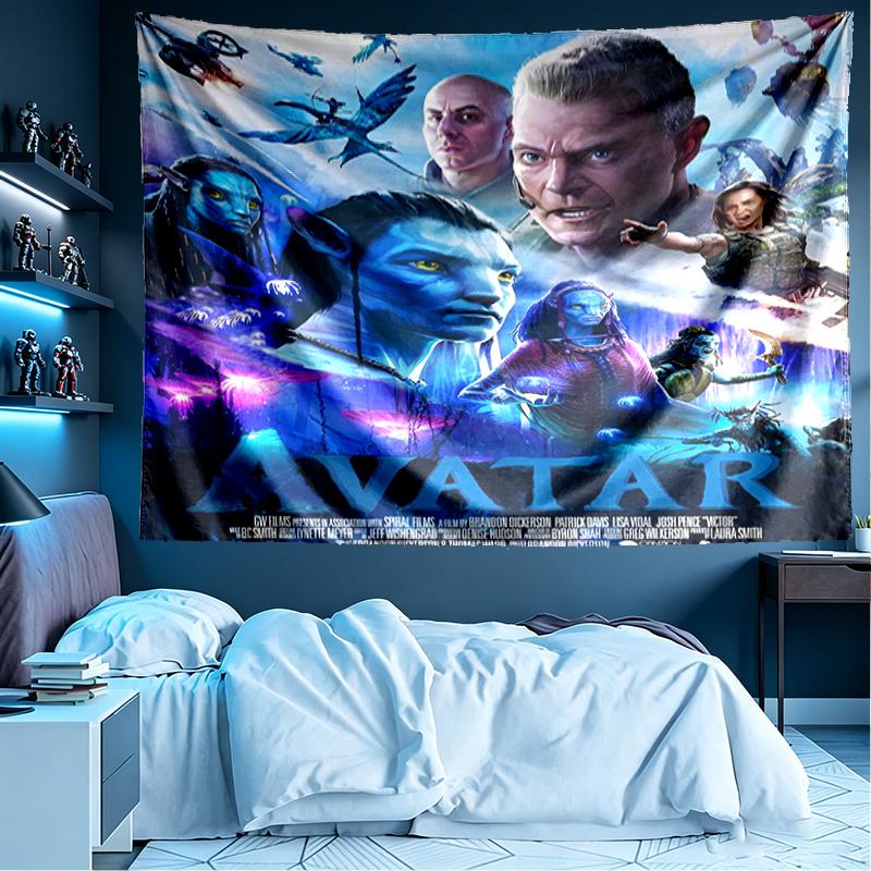 Arazzo con Stampa Avatar, Leggero da Appendere a Parete, per Camera da Letto, Dormitorio, Soggiorno, Decorazione Artistica per la Casa - Regalo di Compleanno o Natale per Amici