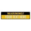 Vintage Aluminum Street Sign - Custom Warning Caution, Outdoor Wall Art, Personalized Gift